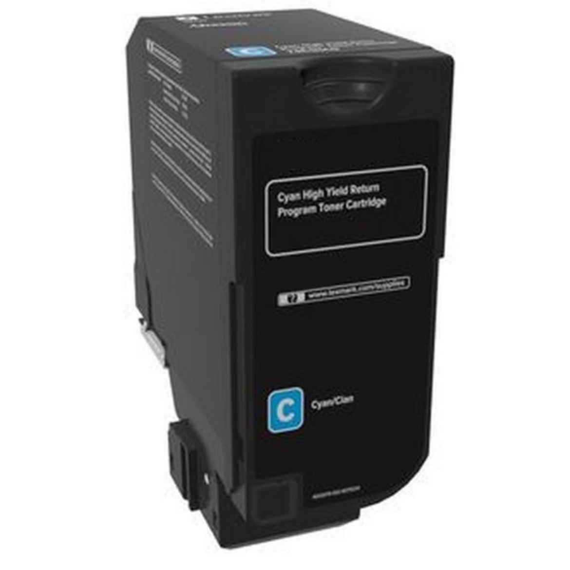 Picture of Lexmark 74C1HC0 High Yield Cyan Toner Cartridge (12000 Yield)