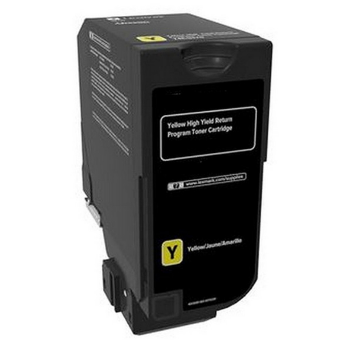 Picture of Lexmark 74C1HY0 High Yield Yellow Toner Cartridge (12000 Yield)